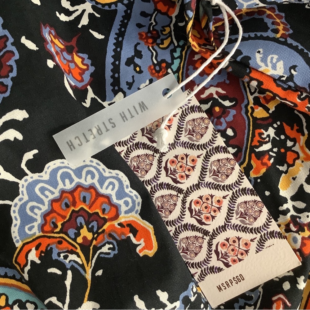Consequence Mens Paisley Short Sleeve Shirt New - Picture 5 of 5